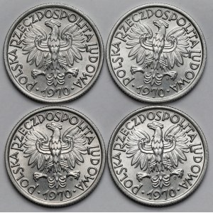 2 gold 1970 - set (4pcs)