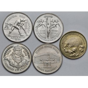2 gold and 20k 1994-1996 - set (5pcs)