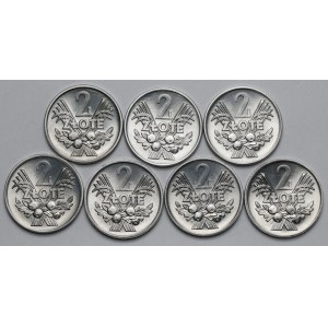 2 gold 1958-1974 - mint - set (7pcs)