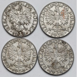 50 pennies 1938 - set (4pcs)