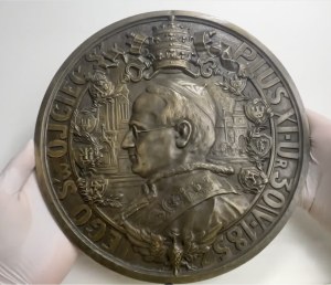 Medalion (26,5cm) Papież Pius XI 1929 - B.RZADKI
