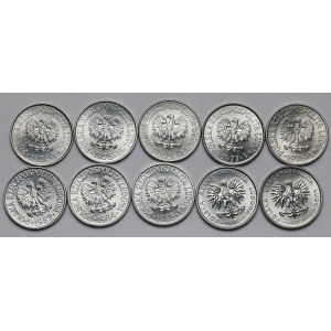 50 pennies 1974-1987 - collection - mint - set (10pcs)