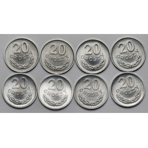 20 pennies 1963-1971 - collection - set (8pcs)