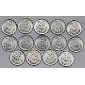 20 pennies 1949 Al - set (14pcs)
