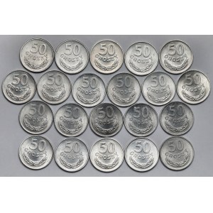 50 groszy 1965-1973 - zestaw (21szt)