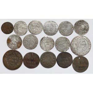Monety Polski Królewskiej i zaborów 1508-1831 - zestaw (16szt)