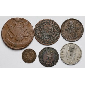 Europe, coin set 1721-1951 (6pcs)