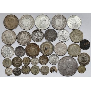 SREBRO zestaw monet świata (190g)