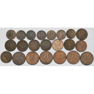 1, 2 i 5 groszy 1923-1939 - zestaw (22szt)