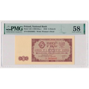 5 zlatých 1948 - H