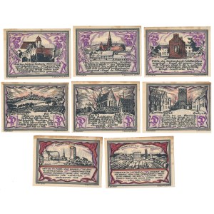 Szczecin (Stettin), 25, 50 and 75 fenigs 1921 - set (8pcs)
