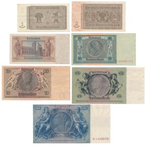Germany, Soviet Occupation, 1 - 100 Marks 1948 (7pcs)