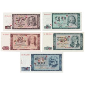 MUSTER, Allemagne, 5 - 100 Mark 1964 - set (5pcs)