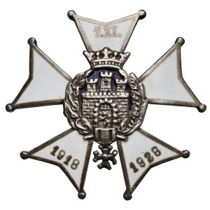 Distintivo del 5° reggimento di artiglieria da campo di Leopoli - in ARGENTO