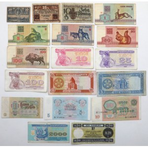 Banknotensatz, meist Europa (18 Stück)