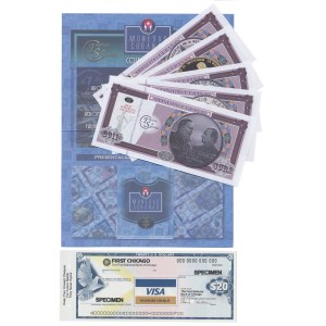 Cuba, Commemorative Banknotes 2011 + USA Travelers Cheque (6pcs)