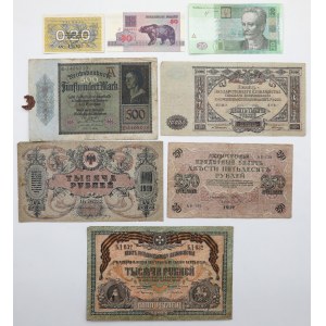 Europe - banknote set 1917-2013, mainly Russia (8pcs)
