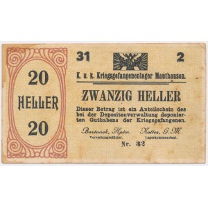 Obóz Jeniecki Mauthausen, 20 Heller 1915