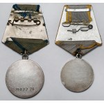 Russia / USSR, Medal for bravery and for combat merit - set (2pcs)