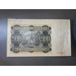 500 złotych 1940 - B - awers bez druku głównego