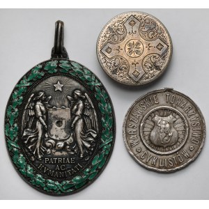 Polonia e Austria-Ungheria, Distintivi e spille (XIX-XX secolo) - set (3 pezzi)
