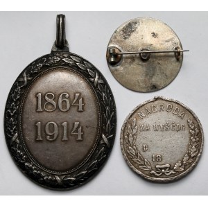 Polonia e Austria-Ungheria, Distintivi e spille (XIX-XX secolo) - set (3 pezzi)