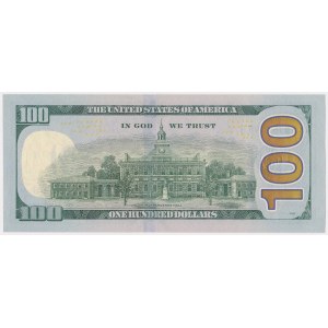 USA, 100 Dollars 2021 - radar number - 96969696