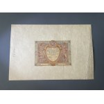50 zloty 1925 - Campione a colori del dritto su foglio grande