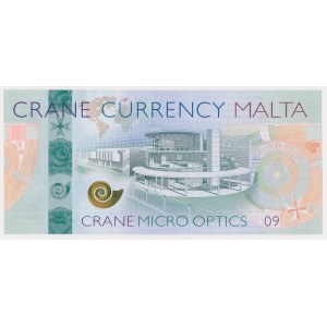 Malta, Test Banknote 09 CRANE CURRENCY - in original issue folder