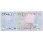 Malta, Test Banknote 09 CRANE CURRENCY - in original issue folder