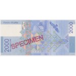 Kirgistan, 2.000 Som 2017 SPECIMEN - w oryginalnym folderze emisyjnym