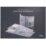Kirgistan, 2.000 Som 2017 SPECIMEN - w oryginalnym folderze emisyjnym