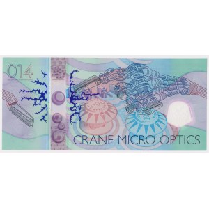 Malta, Die PAINTBALL 014 Test-Banknote - in Originalausgabe-Mappe