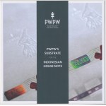 Indonezja, Banknot testowy PWPW`s Substrate PERURI 3.0 - w folderze + samo podłoże