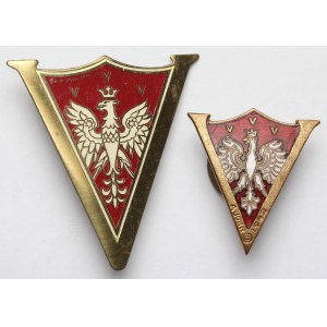 Polonia in the USA, Badge - 3xV - set (2pcs)