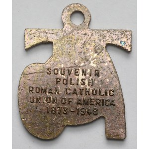 Polonia in den USA, Medaille, 75. Jahrestag der Polnischen Römisch-Katholischen Vereinigung in Amerika 1948