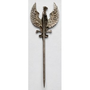 Patriotic eagle on a pin