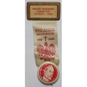 Polonia in den USA, Abzeichen, Ausschuss für das Pulaski-Denkmal, Detroit 1966