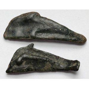 Greece, Olbia, Dolphin (6th century BC) - set (2pcs)