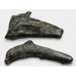 Griechenland, Olbia, Delphin (6. Jahrhundert v. Chr.) - Satz (2 Stück)
