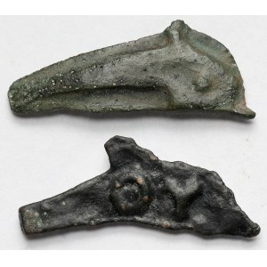 Greece, Olbia, Delphinium (6th century BC) - including inscription OY - set (2pcs)