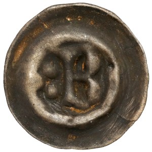 Brakteat - letter B and three balls - Kujawy Brzeskie?