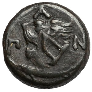 Greece, Thrace / Chersonese, Pantikapaion, AE19 (310-303 BC) - countermark