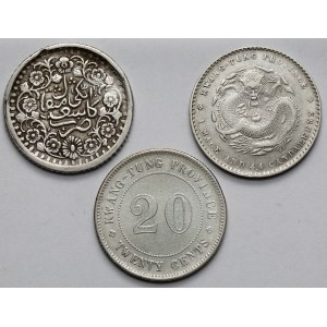 China, Kwang tung and others, 20 fen - set (3pcs)