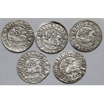 Zygmunt I Stary, Półgrosze Wilno 1512 - zestaw (5szt)