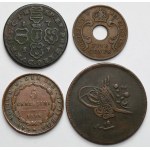 Świat, Zestaw monet brązowych MIX (4szt)