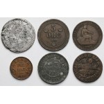 Świat, Zestaw monet brązowych MIX (6szt)