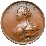 Rosja, Katarzyna II, Medal 1770 - Transport granitu pod pomnik Piotra I