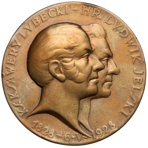 Medal of the 100th anniversary of the Bank of Poland 1928 - Lubecki Jelski