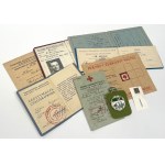 II RP and PRL, Legitimations, documents and badges - set (10pcs)